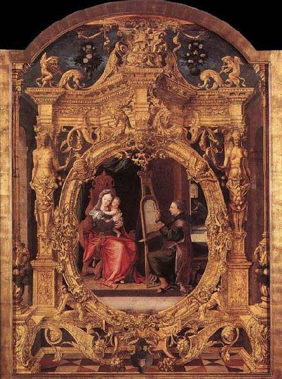 BLONDEEL, Lanceloot St Luke Painting the Virgin's Portrait oil painting image